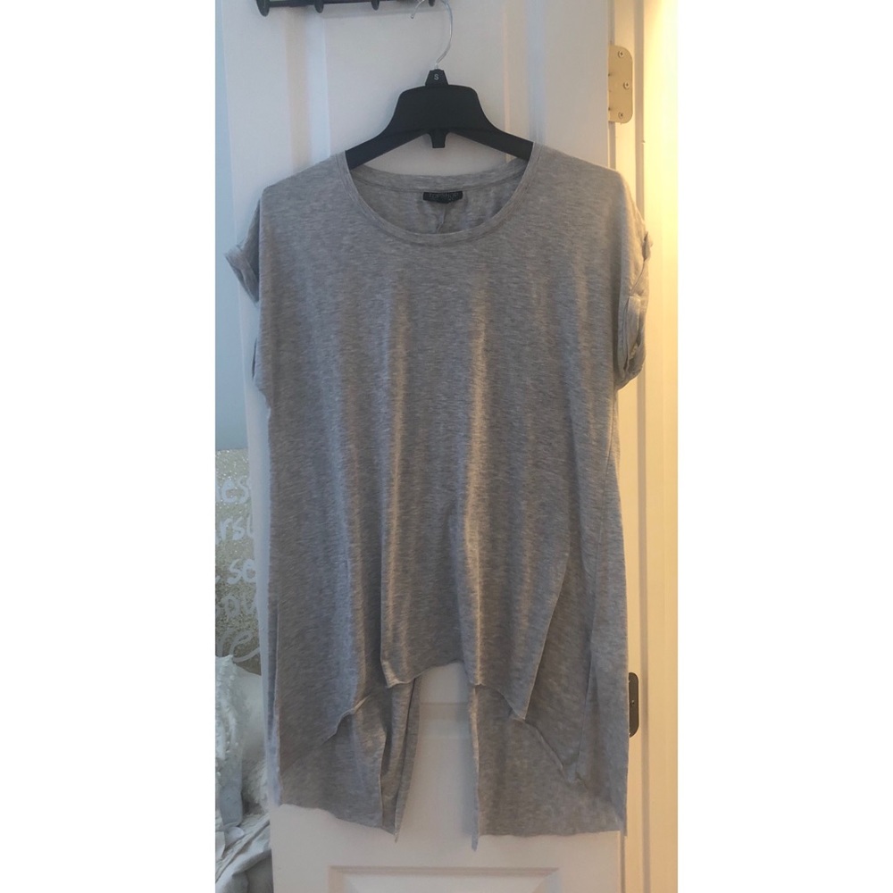 Topshop Hi/Lo Crewneck Tee